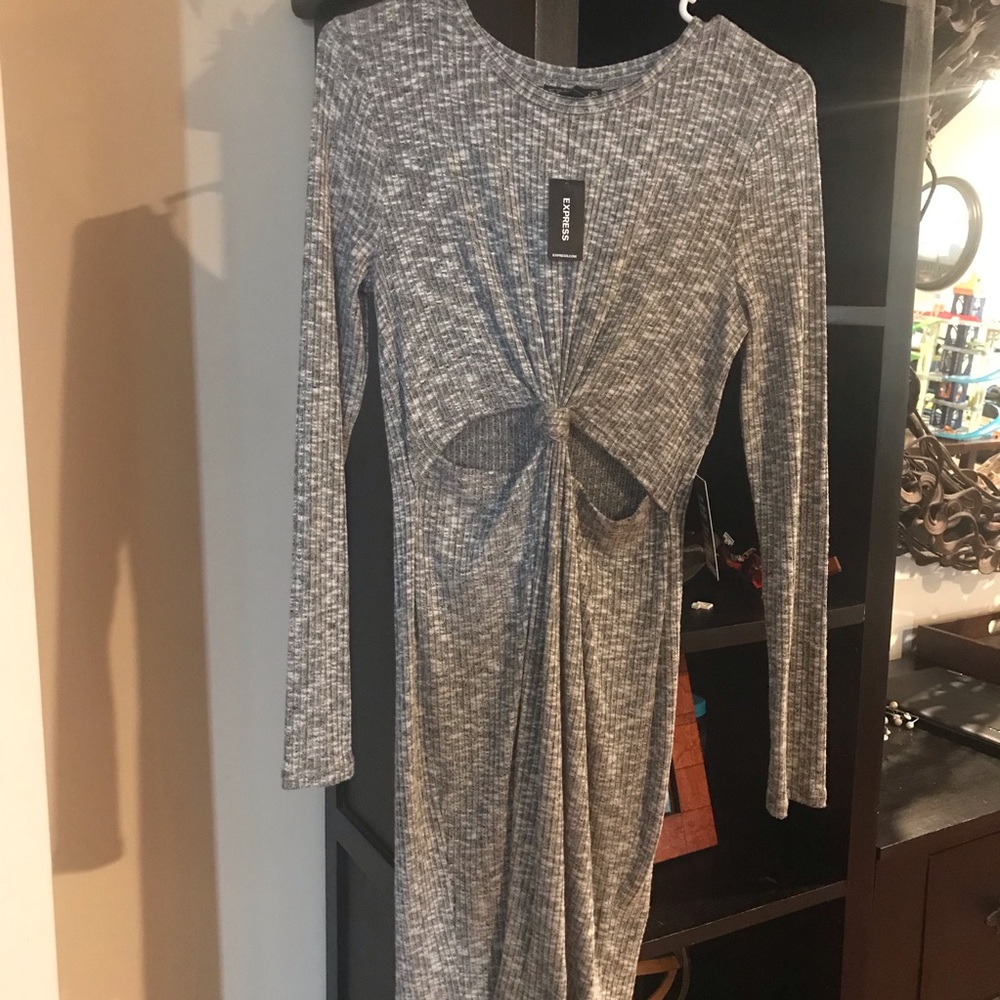 Express Cut Out Knot Front Minidress (S)